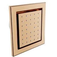 Podomítková boční sprchová tryska MEXEN - hranatá - 12x13 cm - rose gold, 79365-60