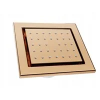 Podomítková boční sprchová tryska MEXEN - hranatá - 12x13 cm - rose gold, 79365-60