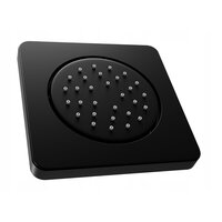 Podomítková boční sprchová tryska MEXEN - kulatá - 13x13 cm - černá matná, 79366-70