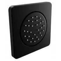 Podomítková boční sprchová tryska MEXEN - kulatá - 13x13 cm - černá matná, 79366-70