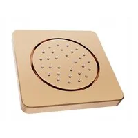 Podomítková boční sprchová tryska MEXEN - kulatá - 13x13 cm - rose gold, 79366-60