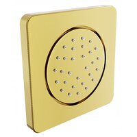 Podomítková boční sprchová tryska MEXEN - kulatá - 13x13 cm - zlatá, 79366-50