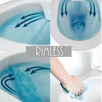 Závěsné WC CARMEN RIMLESS - černé matné + Duroplast sedátko