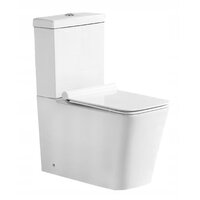 Stojící WC MEXEN CUBE se splachovadlem + Duroplast sedátko - bílé, 31014000