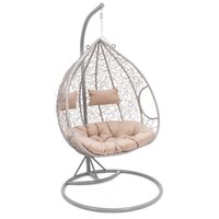 Závěsné houpací křeslo MONTANA - šedé - vel. XXL - pro 2 osoby