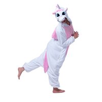 Overal KIGURUMI - jednorožec světle růžový/bílý