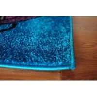 SKLADEM: Dětský koberec MOTÝLI - tyrkysový - 120x170 cm