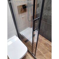 Sprchové dveře MAXMAX MEXEN APIA 105 cm - BLACK, 845-105-000-70-00