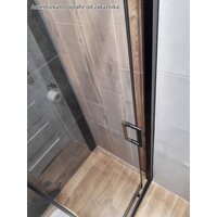 Sprchové dveře MAXMAX MEXEN APIA 125 cm - BLACK, 845-125-000-70-00