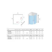 Sprchový box, čtvrtkruh, 80 cm, satin ALU, sklo Point, zadní stěny bílé, litá vanička, se stříškou