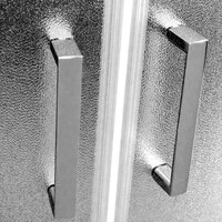 Sprchový box, čtvrtkruh, 80 cm, satin ALU, sklo Point, zadní stěny bílé, litá vanička, se stříškou