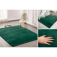 Kusový koberec RABBIT - smaragdově zelený - imitace králičí kožešiny