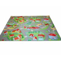Dětský koberec VESNIČKA - světlý - 100x100 cm