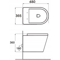 Závěsné WC MEXEN RICO RIMLE  + Duroplast sedátko slim - světle šedé matné, 30724061