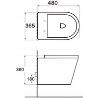 Závěsné WC MEXEN RICO RIMLESS + Duroplast sedátko slim - tmavě šedé matné, 30724071