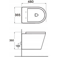 Závěsné WC MEXEN RICO RIMLE  + Duroplast sedátko slim - tmavě šedé matné, 30724071