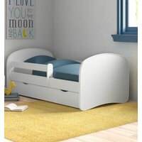Dětská postel BABY DREAMS se šuplíkem - bílá 140x70 cm