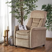 Polohovací křeslo JURY - čalouněné - šedé