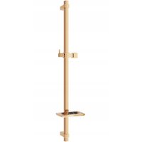 Sprchová kovová tyč s držákem na ruční sprchu a mýdlo MEXEN DQ - 80 cm - rose gold, 79381-60