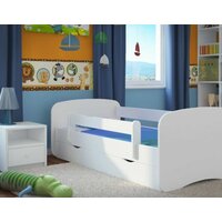 Dětská postel BABY DREAMS se šuplíkem - bílá 140x70 cm