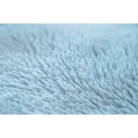 Plyšový kulatý koberec SOFT 90 cm - světle modrý