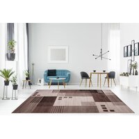 Moderní kusový koberec MATRA tmavě hnědý H091A