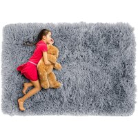 Plyšový dětský koberec MAX -  ŠEDÝ