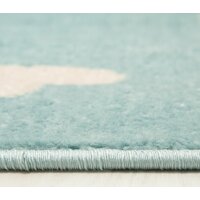 Dětský kusový koberec Happy M KRÁLÍK - modrý