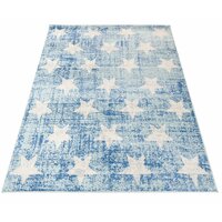 Dětský kusový koberec Happy M HVĚZDIČKY - modrý