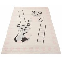 Dětský kusový koberec Happy M MYŠKY - růžový
