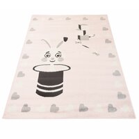 Dětský kusový koberec Happy M KRÁLÍK - růžový