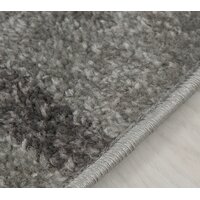 Dětský kulatý koberec Happy M LEV - šedý