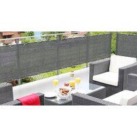 Clona na balkon - 80x500 cm - šedá