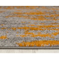 Moderní kusový koberec SPRING Aura - šedý/oranžový