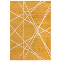 Moderní kusový koberec SPRING Raven - žlutá