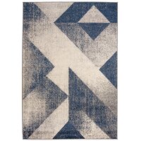 Moderní kusový koberec SPRING Split - modrý