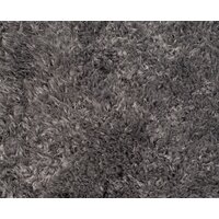 Plyšový kulatý koberec FIREN - šedý