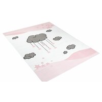 Dětský kusový koberec LUNA Mráčky - růžový