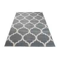 Kusový koberec MAROKO BOWL - šedý/bílý