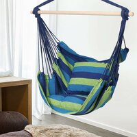Závěsné houpací křeslo FLAMINGO s polštáři 100x100 cm