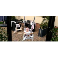 Dětská houpačka VELVET - CAPPUCCINO HNĚDÁ