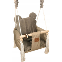 Dětská houpačka VELVET - CAPPUCCINO HNĚDÁ