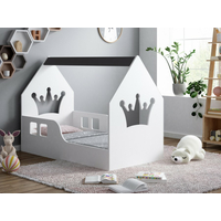 Dětská domečková postel HAPPY HOUSE - Koruna - 140x70 cm (12 barev) + matrace ZDARMA