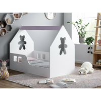 Dětská domečková postel HAPPY HOUSE - Medvídek - 160x80 cm (12 barev) + matrace ZDARMA