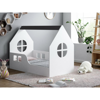 Dětská domečková postel HAPPY HOUSE - Okno 3 - 140x70 cm (12 barev) + matrace ZDARMA