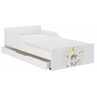 Dětská postel FILIP - KOTĚ VE HVĚZDÁCH 180x90 cm