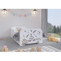Dětská postel KIM - INDIÁNSKÁ OSADA 160x80 cm