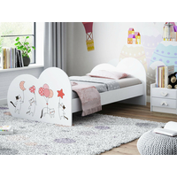 Dětská postel ZAMILOVANÉ KOČIČKY 160x80 cm (11 barev) + matrace ZDARMA