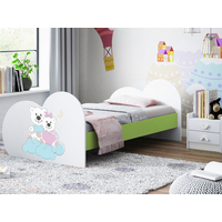 Dětská postel ZAMILOVANÍ MEDVÍDCI 160x80 cm (11 barev) + matrace ZDARMA