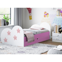 Dětská postel HVĚZDIČKY 160x80 cm, se šuplíkem (11 barev) + matrace ZDARMA